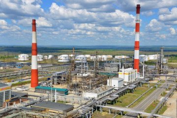 The Syzran Refinery, a Russian oil refinery located in the Samara Region and owned by PJSC “Rosneft Oil Company.” (Source: Russian media)