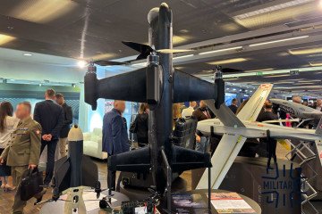Bumblebee interceptor drone at the Defence24 Days exhibition. (Source: Militarnyi)