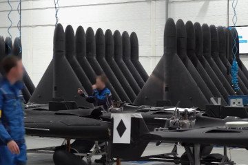 Russian footage shows the scale of Shahed/Geran-2 one-way attack drone production, summer 2025. (Source: Russian media)