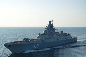 Russian Navy Admiral Gorshkov-class frigate Admiral of the Fleet Kasatonov (hull number 431) at sea. Russian Navy Admiral Gorshkov-class frigate Admiral of the Fleet Kasatonov (hull number 431) at sea.