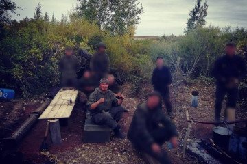 Bato Munkuyev during his service in the Russian Army. Bato Munkuyev during his service in the Russian Army.