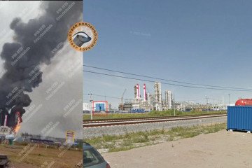 La línea vital energética de Rusia se ve afectada por los ataques con drones contra Ust-Luga y Syzran rusia petróleo ruso rusia noticias rusia news drones ucranianos noticias con imágenes