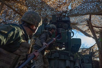 Bohdana Howitzer Caught in Action