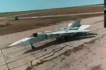 Russian Su-24M bomber moments before a Ukrainian drone strike, July 16, 2026. Russian Su-24M bomber moments before a Ukrainian drone strike, July 16, 2026.