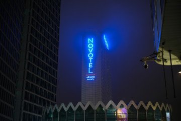 Novotel hotel in Warsaw, part of the Accor group, on November 2, 2025. The company is investigating allegations that some of its hotels accepted suspicious bookings linked to potential child exploitation. (Source: Getty Images)