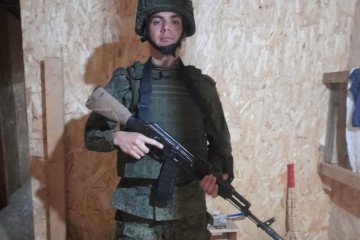 Gianni Dante Bettiga, 23, from Tierra del Fuego in Argentina, in the service of the Russian Armed Forces. (Source: Clarin)