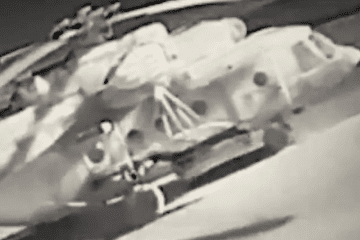 Ukrainian Drone Strike Hits Russian Airbase in Crimea, Destroys Two Mi-8 Helicopters and Navy Tugboat, Video