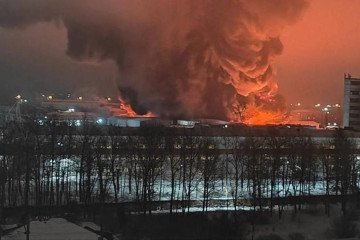 Russian Factories in Rostov and Leningrad Regions Targeted by Drones, Causing Major Fires
