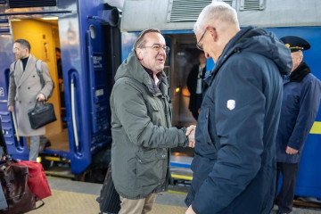 German Defense Minister Pistorius Arrives in Kyiv With Unannounced Visit German Defense Minister Pistorius Arrives in Kyiv With Unannounced Visit