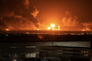 A fire burns at the Lukoil oil refinery in Volgograd, Russia, following a reported Ukrainian drone strike. (Source: ArmyWeb.cz) A fire burns at the Lukoil oil refinery in Volgograd, Russia, following a reported Ukrainian drone strike. (Source: ArmyWeb.cz)