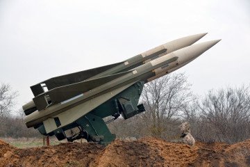 A launcher of the MIM-23 Hawk surface-to-air missile system in the southern direction, Mykolaiv region, Ukraine, on March 30, 2026.
