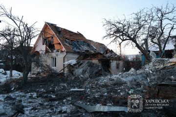 Destruction caused by Russian airstrikes in Kharkiv. (Photo: Kharkiv Regional Military Administration)