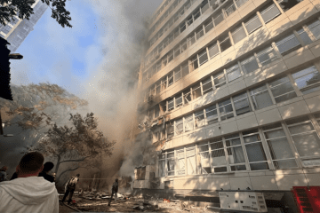 The Dobrobut medical center in Kyiv following a Russian strike on September 28, 2026. (Source: RBC-Ukraine) The Dobrobut medical center in Kyiv following a Russian strike on September 28, 2026. (Source: RBC-Ukraine)