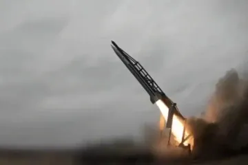A test launch of an interceptor missile developed under Ukraine’s joint European “FREYJA” air defense initiative. (Source: Fire Point)