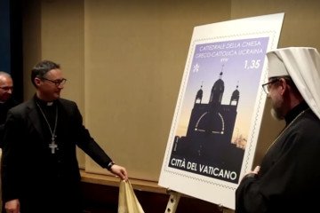 Presentation of the newly issued stamp in the Vatican, February 27, 2026. (Source: News5PH/X) Presentation of the newly issued stamp in the Vatican, February 27, 2026. (Source: News5PH/X)