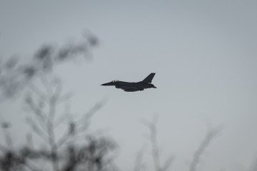 Ukrainian Air Force F-16 jet. (Source: Getty Images)