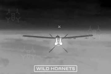 Thermal Image Shows STING Interceptor Tracking Iranian Shahed-107 Drone. (Photo: Wild Hornets)