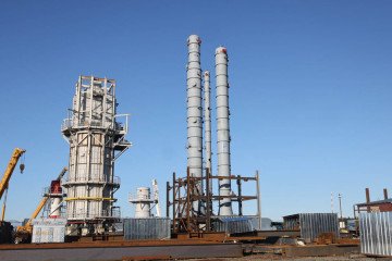 Illustrative image. Construction of the Kulevi oil refinery in Georgia. (Source: Georgian government)