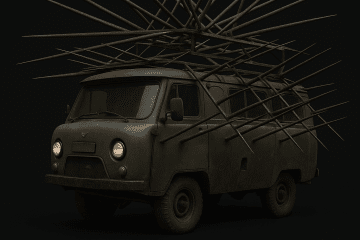 When Air Defense Fails, Add Spikes: Russia’s “Hedgehog” Van Hits the Front, Video