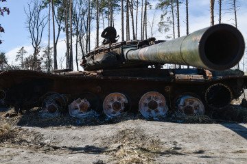 Russian military equipment destroyed