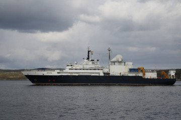 Illustrative image. Russian spy-ship Yantar in 2018. (Source: Wikimedia)