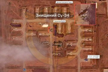 Russian Su-34 Destroyed in Ukrainian Strike on Morozovsk Airfield