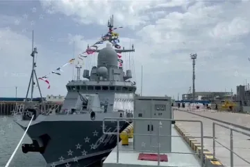 Small missile ship Amur, Project 22800 Karakurt-class. (Source: Zvezda)