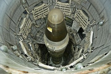 A deactivated Titan II nuclear ICMB is seen in a silo at the Titan Missile Museum on May 12, 2015 in Green Valley, Arizona, US. (Source: Getty Images)