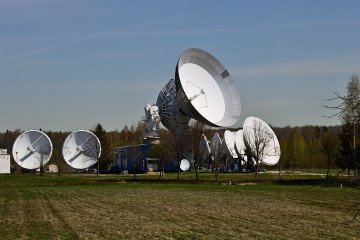 Antennas and satellite dishes in the Dubna Space Communications Center in Russia’s Moscow region. (Source: Wikimedia)