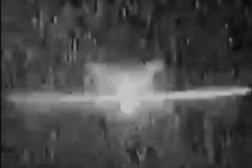 An interceptor drone closes in on a Russian Orion UAV moments before the midair impact. (Source: 47th Separate Mechanized Brigade "Magura") An interceptor drone closes in on a Russian Orion UAV moments before the midair impact. (Source: 47th Separate Mechanized Brigade "Magura")