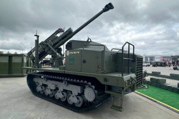 MTS-15 “Clover” unmanned howitzer displayed at the Army 2024 defense forum. (Source: Russian media)