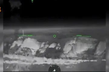 Thermal-camera footage shows a Ukrainian strike on Russian Bastion coastal missile positions in temporarily occupied Crimea. (Source: Ukrainian Navy) Thermal-camera footage shows a Ukrainian strike on Russian Bastion coastal missile positions in temporarily occupied Crimea. (Source: Ukrainian Navy)