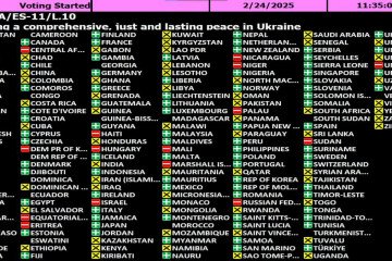 Estados Unidos y Rusia votan en contra de la medida de la ONU sobre la guerra en Ucrania