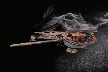 Illustrative image. Destroyed Russian T-72B3 main battle tank. (Source: UNITED24 Media/Oleksandr Manukians)