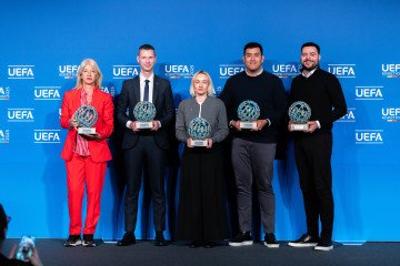 La Liga de los Poderosos de Ucrania gana el premio de la UEFA por transformar el fútbol adaptado