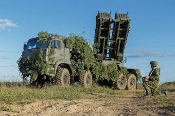 Russian “Zemledelie” Remote Mining System (ISDM) during a military exercise. Russian “Zemledelie” Remote Mining System (ISDM) during a military exercise.