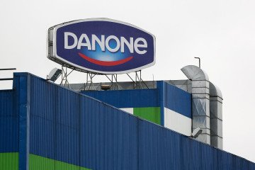 A Danone logo sits on display above the Group Danone in Russia dairy production plant, operated by Danone SA, in Saint Petersburg, Russia. on September 23, 2014. (Source: Getty Images) A Danone logo sits on display above the Group Danone in Russia dairy production plant, operated by Danone SA, in Saint Petersburg, Russia. on September 23, 2014. (Source: Getty Images)