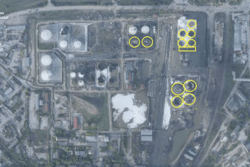Satellite Images Show Ukraine Obliterated Key Russian Oil Terminal in Crimea