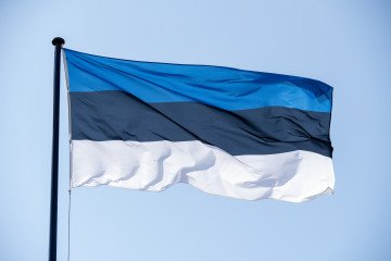 The Estonian flag. (Source: Getty Images)