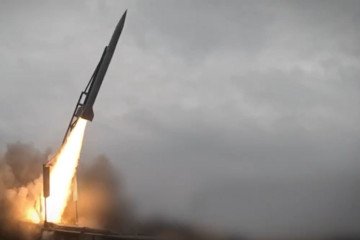 An FP-7.x anti-ballistic interceptor launches into the sky. (Source: Fire Point)