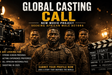 Facebook ad posing as a movie casting call seeking African male actors. (Source: Code for Africa)