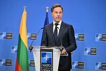 NATO Secretary General Mark Rutte and Lithuanian Prime Minister Mindaugas Sinkevicius hold a joint press conference at NATO Headquarters in Brussels, Belgium on September 29, 2026. (Source: Getty Images) NATO Secretary General Mark Rutte and Lithuanian Prime Minister Mindaugas Sinkevicius hold a joint press conference at NATO Headquarters in Brussels, Belgium on September 29, 2026. (Source: Getty Images)
