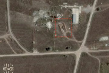 Satellite image showing the underground vehicle entrance to a Russian logistics hub near Stavky, Kherson region, June 20, 2026. (Source: Maxar Technologies) Satellite image showing the underground vehicle entrance to a Russian logistics hub near Stavky, Kherson region, June 20, 2026. (Source: Maxar Technologies)