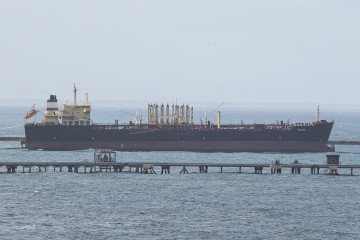 Illustrative image. The oil tanker Evana is docked at a pier at the El Palito refinery of the state oil company PDVSA, Venezuela, Puerto Cabello, December 21, 2025. (Source: Getty Images) Illustrative image. The oil tanker Evana is docked at a pier at the El Palito refinery of the state oil company PDVSA, Venezuela, Puerto Cabello, December 21, 2025. (Source: Getty Images)
