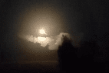 A Ukrainian long-range missile lifts off during a night strike. (Source: General Staff of the Armed Forces of Ukraine)
