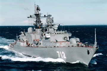Illustrative photo: The Russian Navy's Neustrashimy frigate of the Baltic Fleet underway at sea. (Source: Russian media) Illustrative photo: The Russian Navy's Neustrashimy frigate of the Baltic Fleet underway at sea. (Source: Russian media)