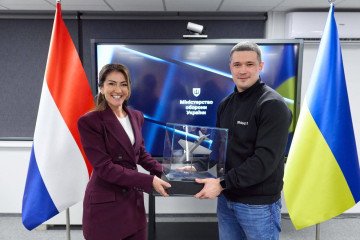 Ukrainian Defense Minister Mykhailo Fedorov meets with Dutch Defense Minister Dilan Yeşilgöz-Zegerius. (Source: Dilan Yeşilgöz-Zegerius)