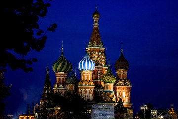 A view of Cathedral of St. Basil the Blessed at night in Moscow, Russia. (Source: Getty Images) A view of Cathedral of St. Basil the Blessed at night in Moscow, Russia. (Source: Getty Images)