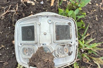 An onboard camera module recovered from the wreckage of a suspected Gerbera-type drone found in Moldova’s Florești district.