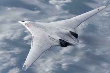 Concept image of Russia’s next-generation stealth bomber PAK DA “Poslannik,” designed with a flying-wing configuration. (Photo: open-source)